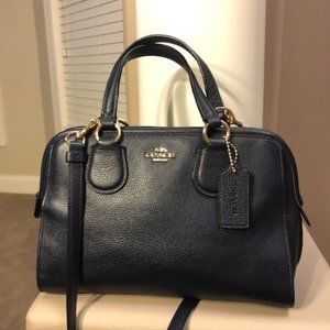 Coach Mini Satchel Navy Blue